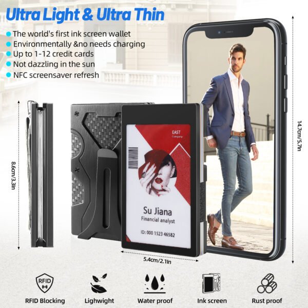 wz-08 NFC E-ink screen wallet